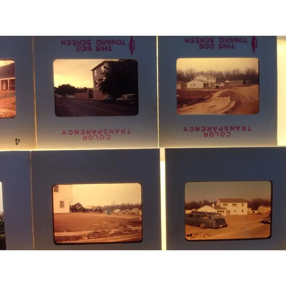 Lot 58 Vintage 60s Housing Development Architecture Buildings Photo Color Slides